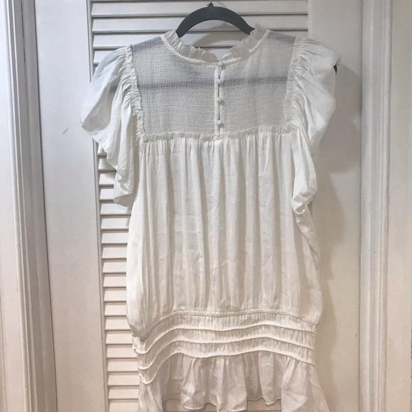 NEW! with tags - white ruffled top - Picture 2 of 2